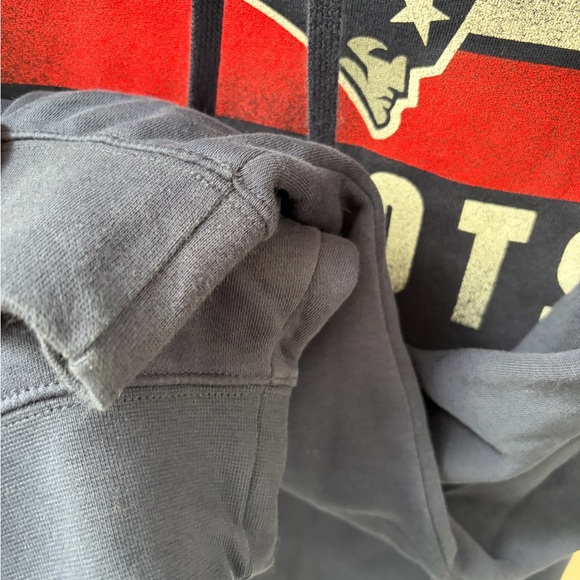 Nike Navy blue Patriots Pullover Hoodie with Red and White Graphics men's medium - Picture 6 of 12